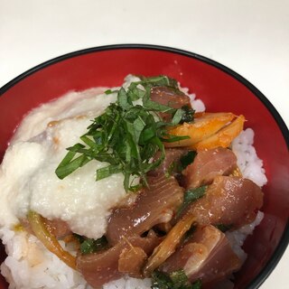 トロロかけマグロキムチ丼